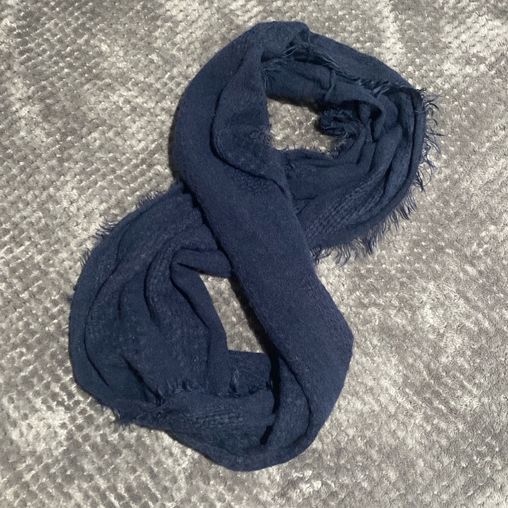 Navy blue infinite scarf